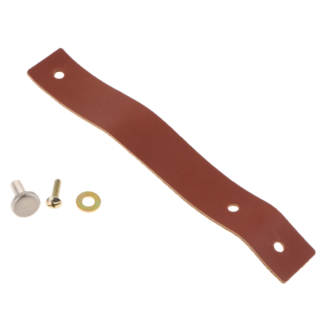 Leather Wardrobe of Drawers Door Knob w/ Accessories f/ Dresser Drawer