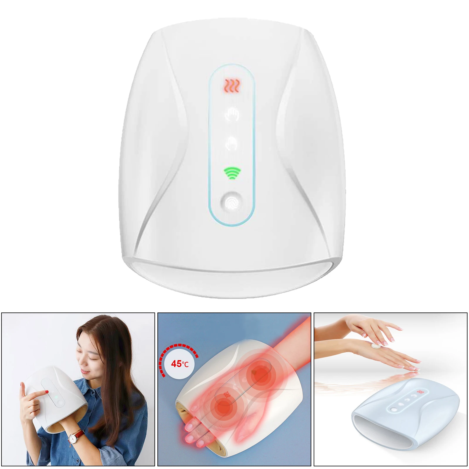 Electric Hand Massager with Compression, 3 Levels Pressure Point Therapy Massager for Arthritis, Pain Relief, Carpal Tunnel