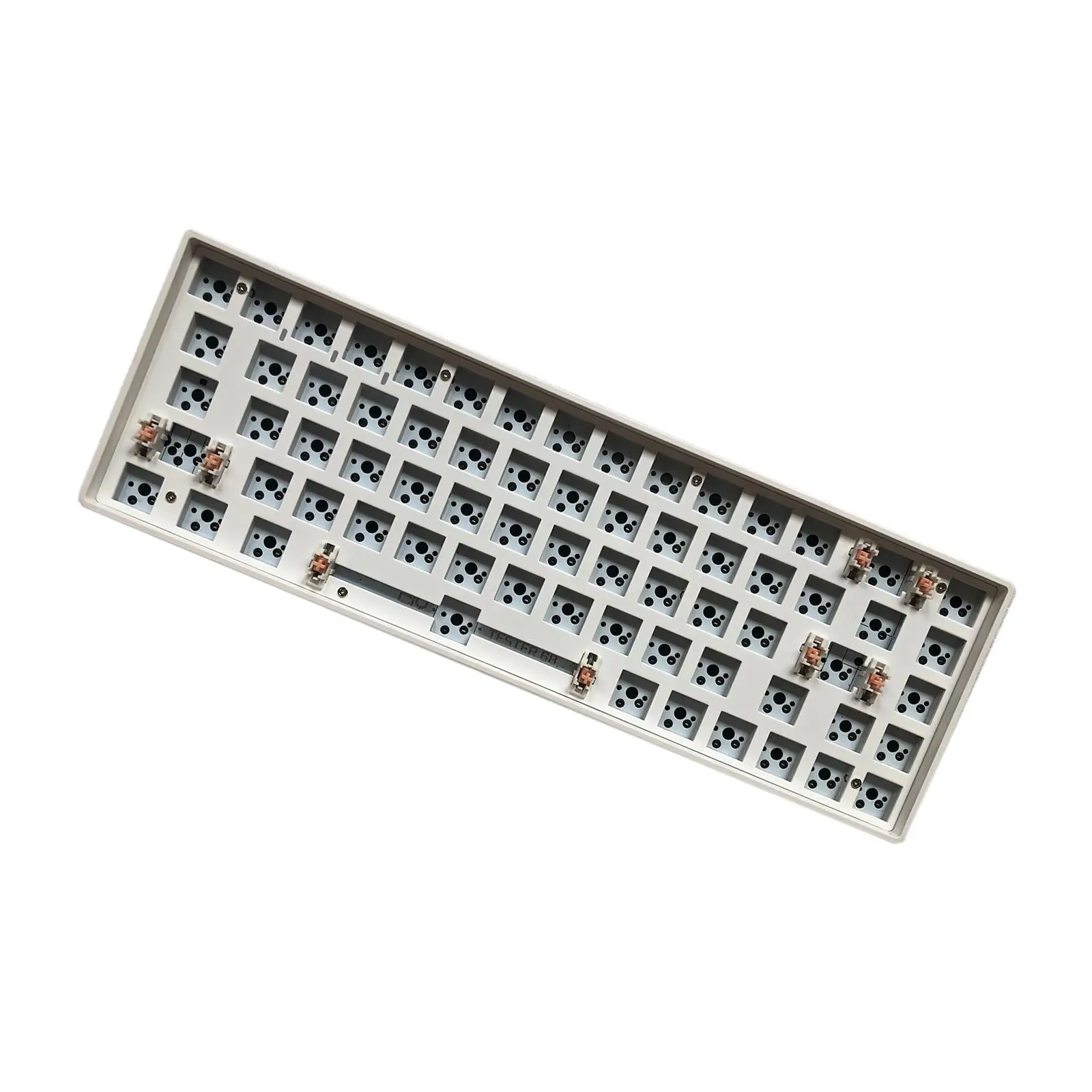 68 Keys Modular Mechanical Keyboard Compact Keyboard White DIY Kit Gaming Hot-Swap Wireless 2.4G Keyboard for Windows Laptop
