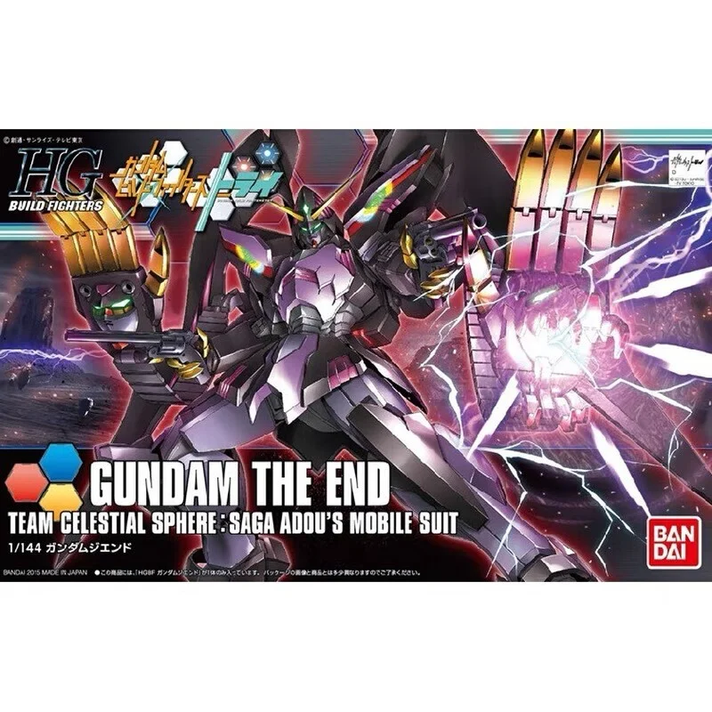 Original Bandai Gundam Model Kit Anime Figure HGBF 1/144 Gundam The End Genuine Gunpla