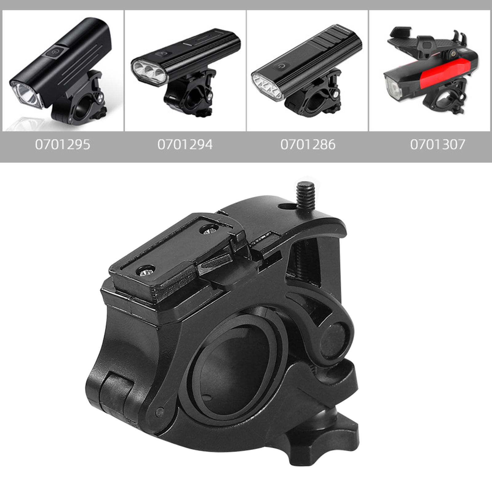 Bicycle Light Holder Bike Headlight Bracket for LED Flashlight Torch Lamp Cycling