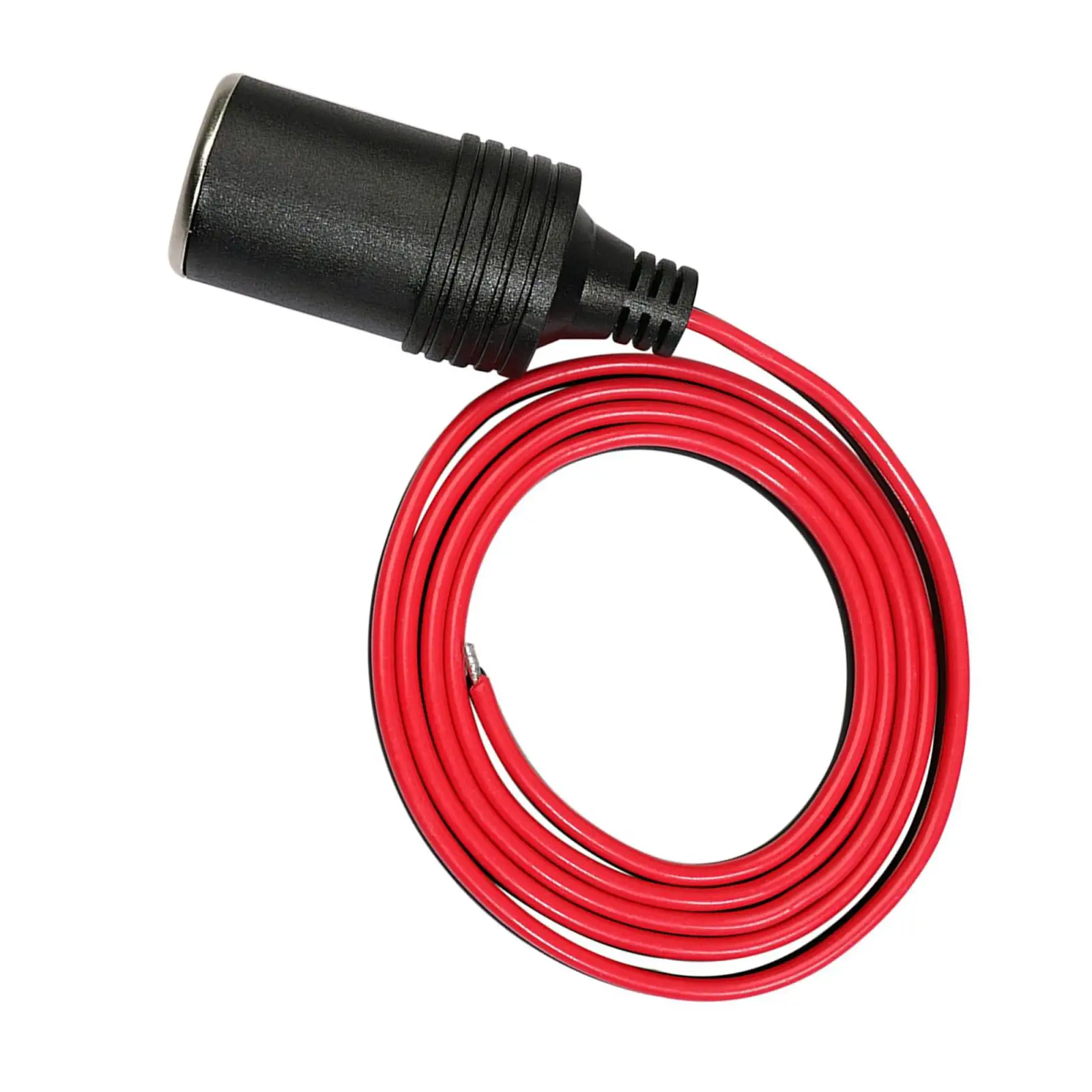 3.3FT 120W 18AWG 12V 24V Car Cigarette Lighter Female Socket Cable Power Supply Cord Adapter Connector