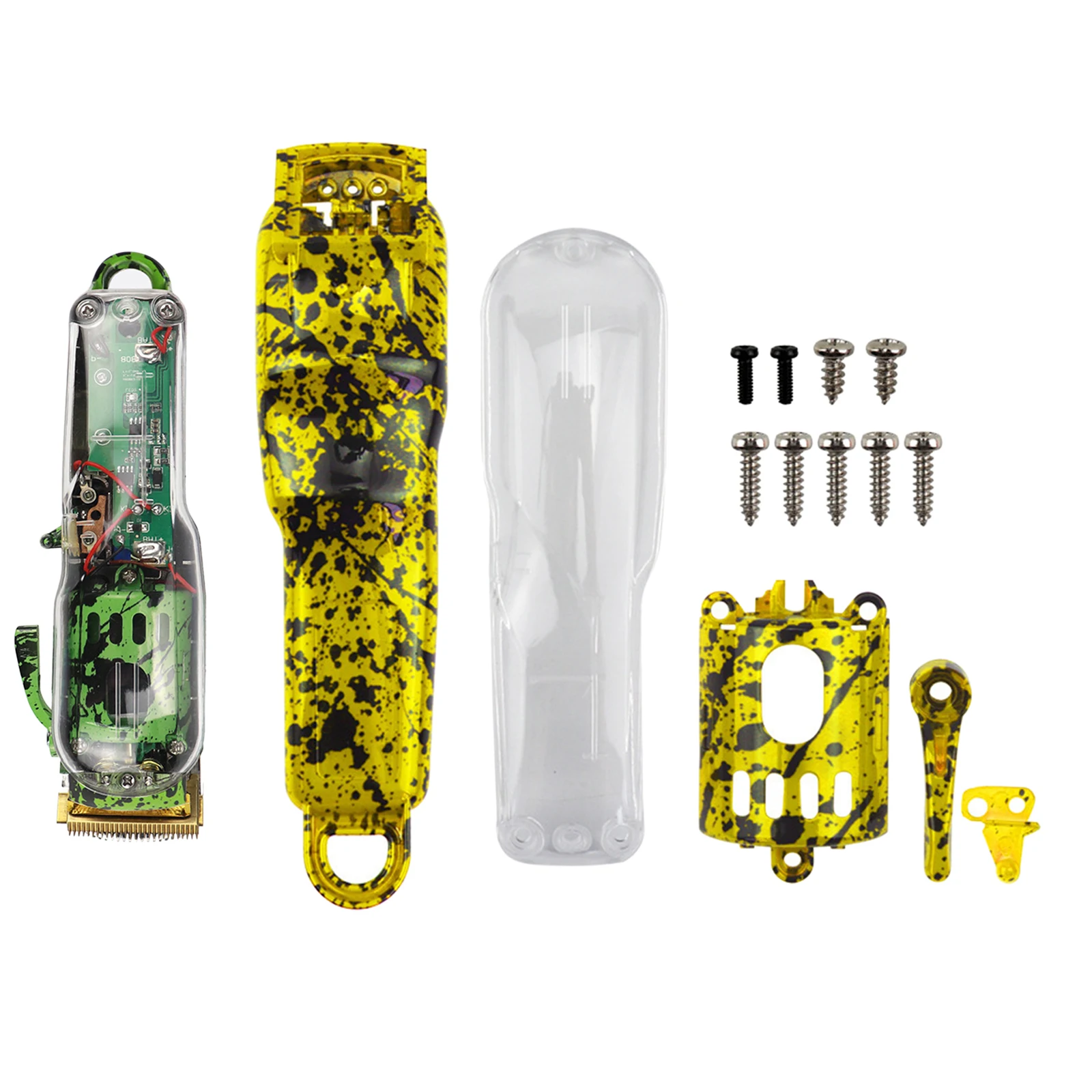 Camouflage DIY Full Housing Combo Kit, Hair Clipper Cover, Base Uper Cover, for 8148 8591 Top and Bottom Cover