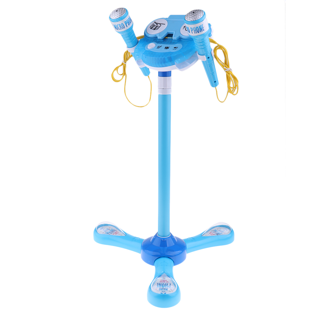 Kids Karaoke Machine with 2 Microphones and Adjustable Stand for Boys Girls Play Fun Toy