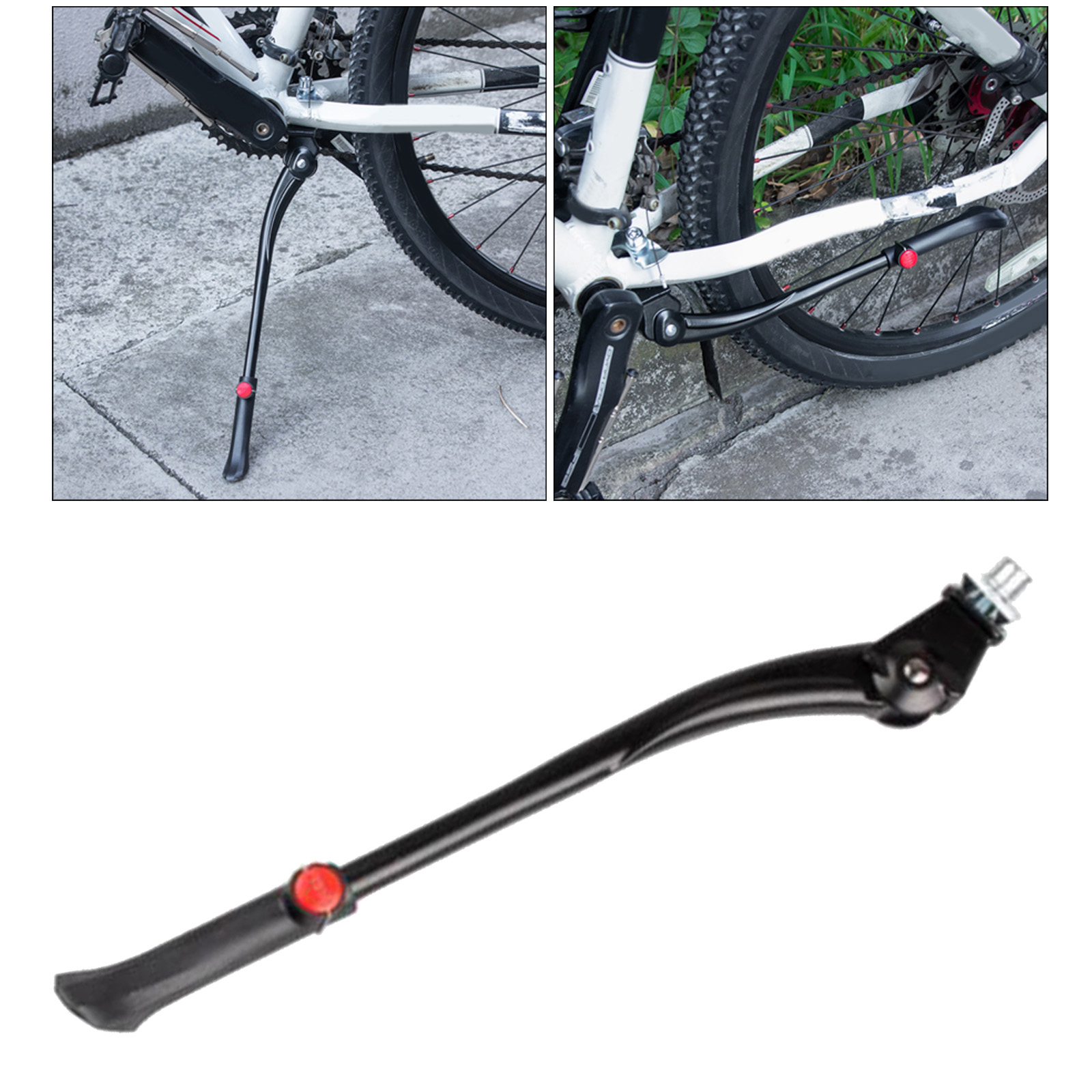 Bike Stand Black Support Bike Side Kickstand for Road Bike Bicycle Accessories MTB Mens Kids