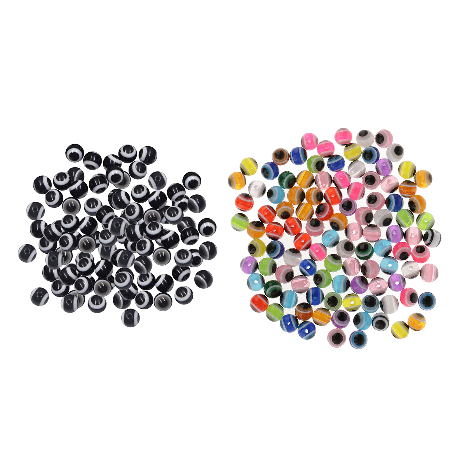100x Fishing Bead Bait Eggs Kits Floating Ball Stopper Resin Glow Round Luminous for Saltwater Freshwater Salmon Trout