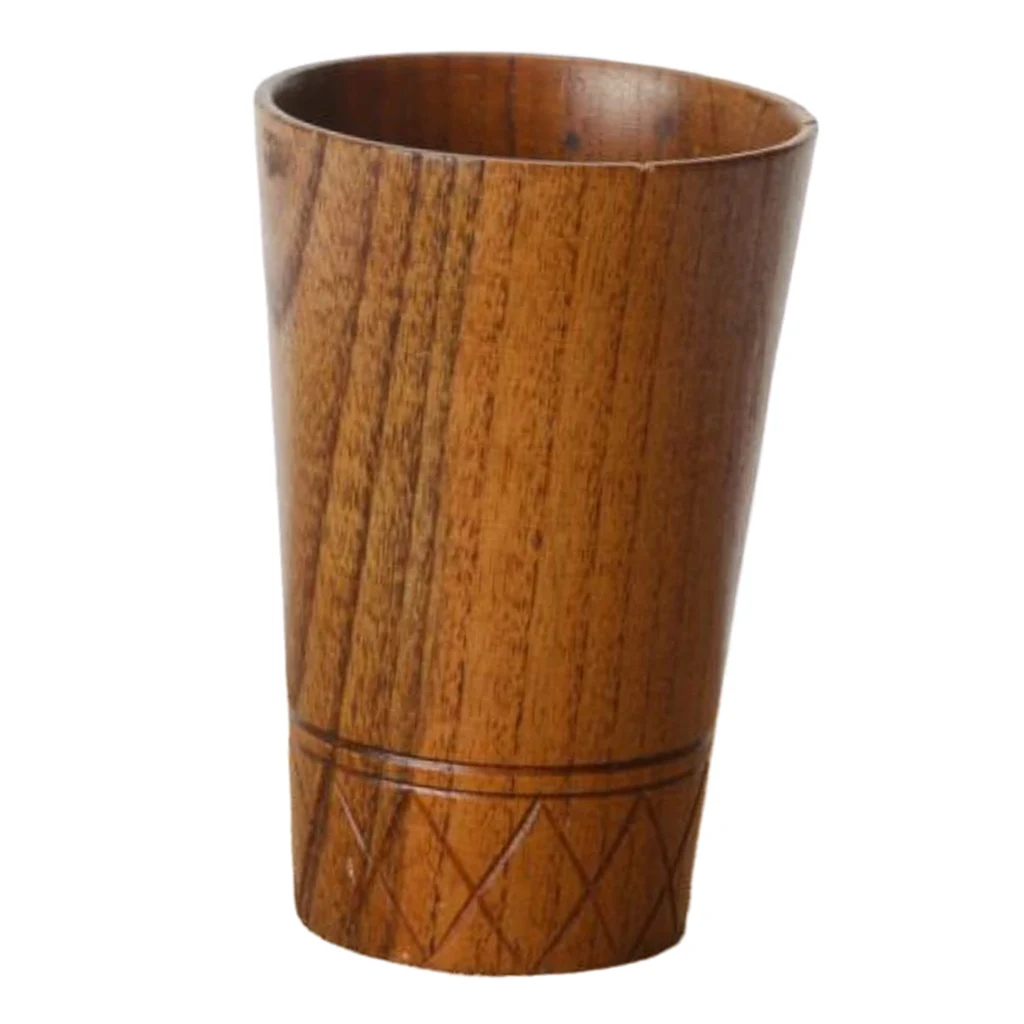 MagiDeal 11 Styles Jujube Wooden Handmade Water Coffee Mug Cup Tea Beer Juice Milk Mugs Drink Cups- Gift
