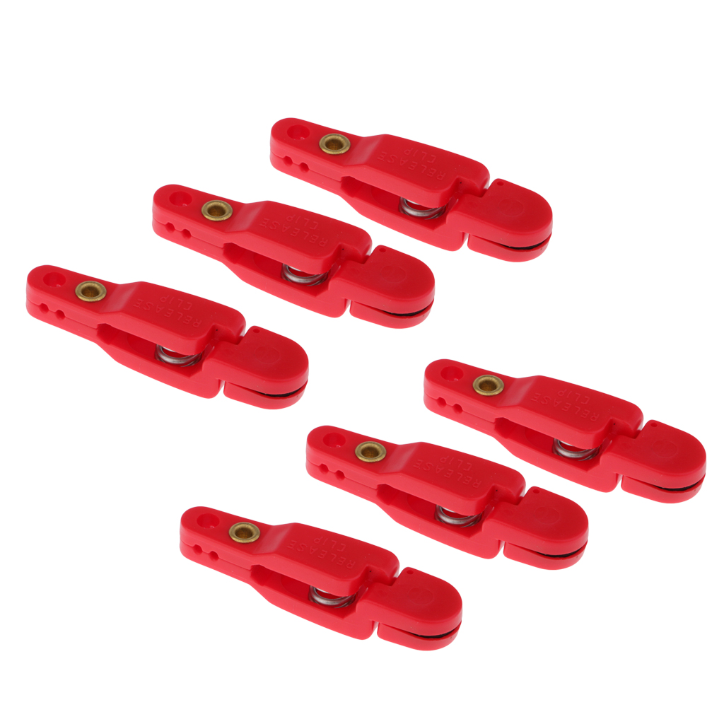 4~10pcs Heavy Tension Snap Release Clips 4.8cm for Weight, Planer Board, Kite, Offshore Fishing Accessories Red