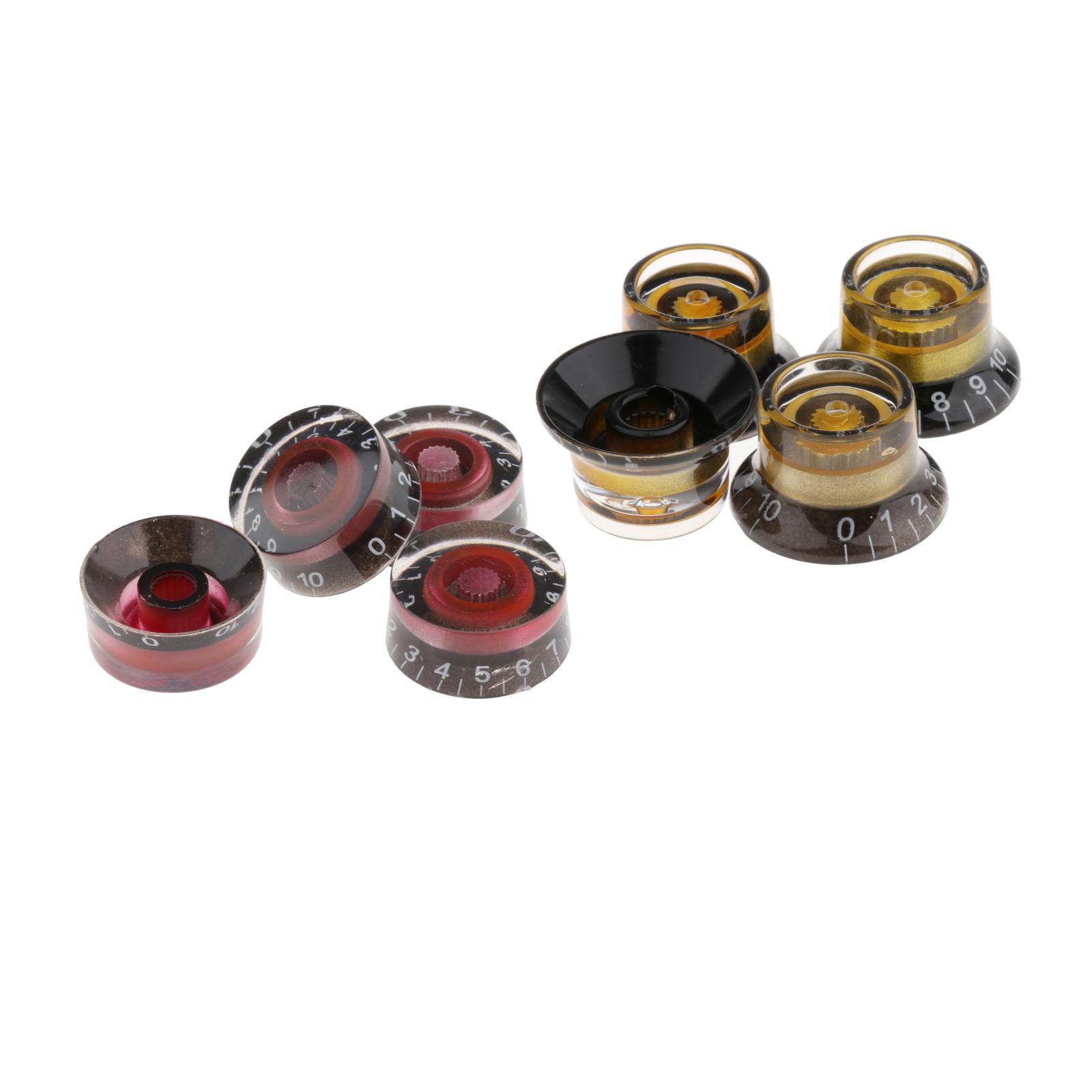 Guitar Tone and Volume Knobs w/ Number Top Hat for LP Parts Accessories