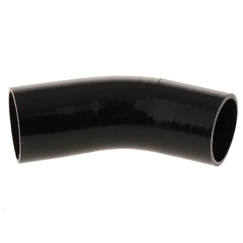 Silicone High Temperature 4-ply Reinforced 45 Degree 63mm Elbow Coupler Hose, 100 PSI Maximum Pressure