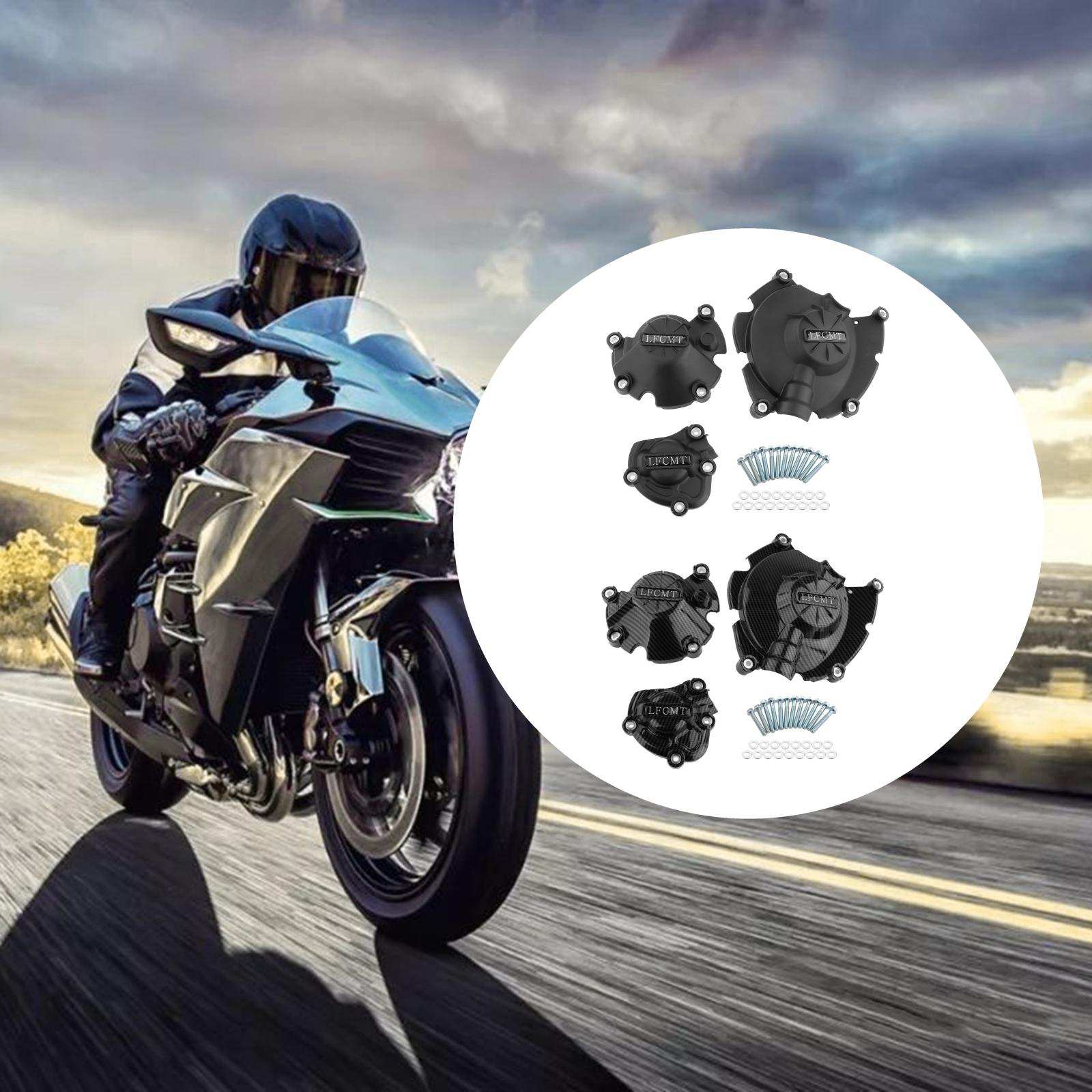Motorbike Engine Guard Protective Cover for Yamaha Mt-10 2015-2021 Direct Replaces Accessories Black Durable