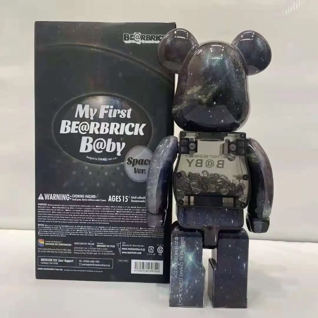 Bearbrick 400% LEONARD DE VINCI Mona Lisa Bear Blocks PVC Figures  Collectable Toys