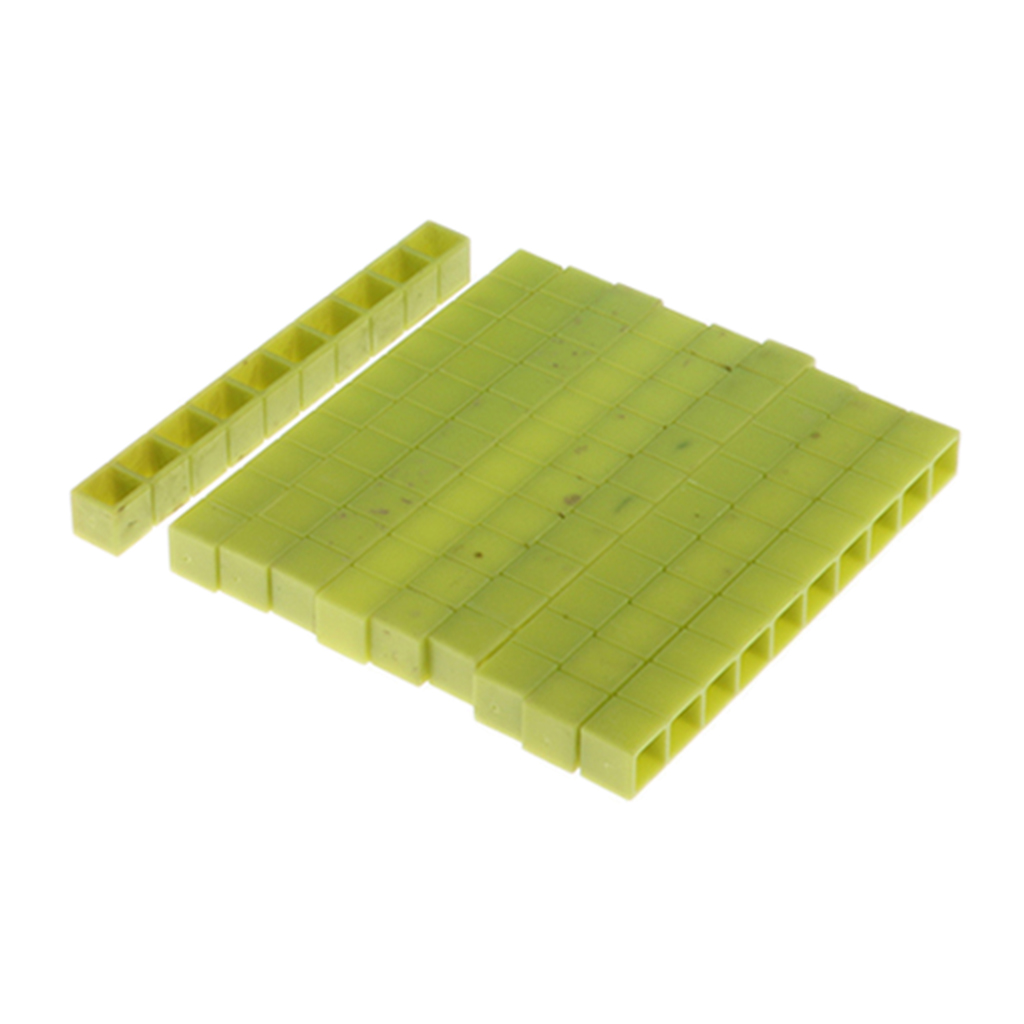 10pcs   Maths Material 1-10cm Counting Blocks Children Toy Green