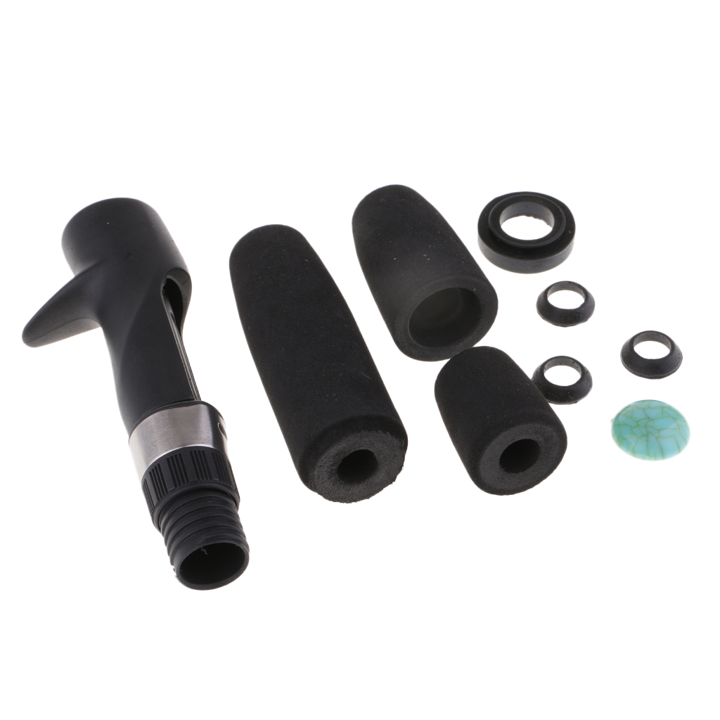 Black EVA Raft Fishing Rod Handle Grip and Reel Seat Lure / Ice Rod Building