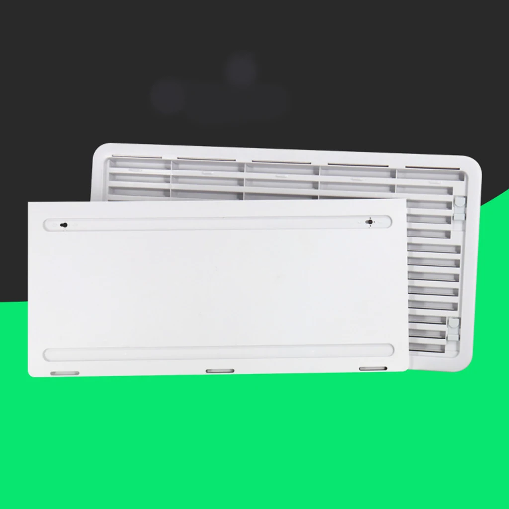 Durable Universal RV Storage Hatch w/ Fan Camper Accessories White 52x28cm