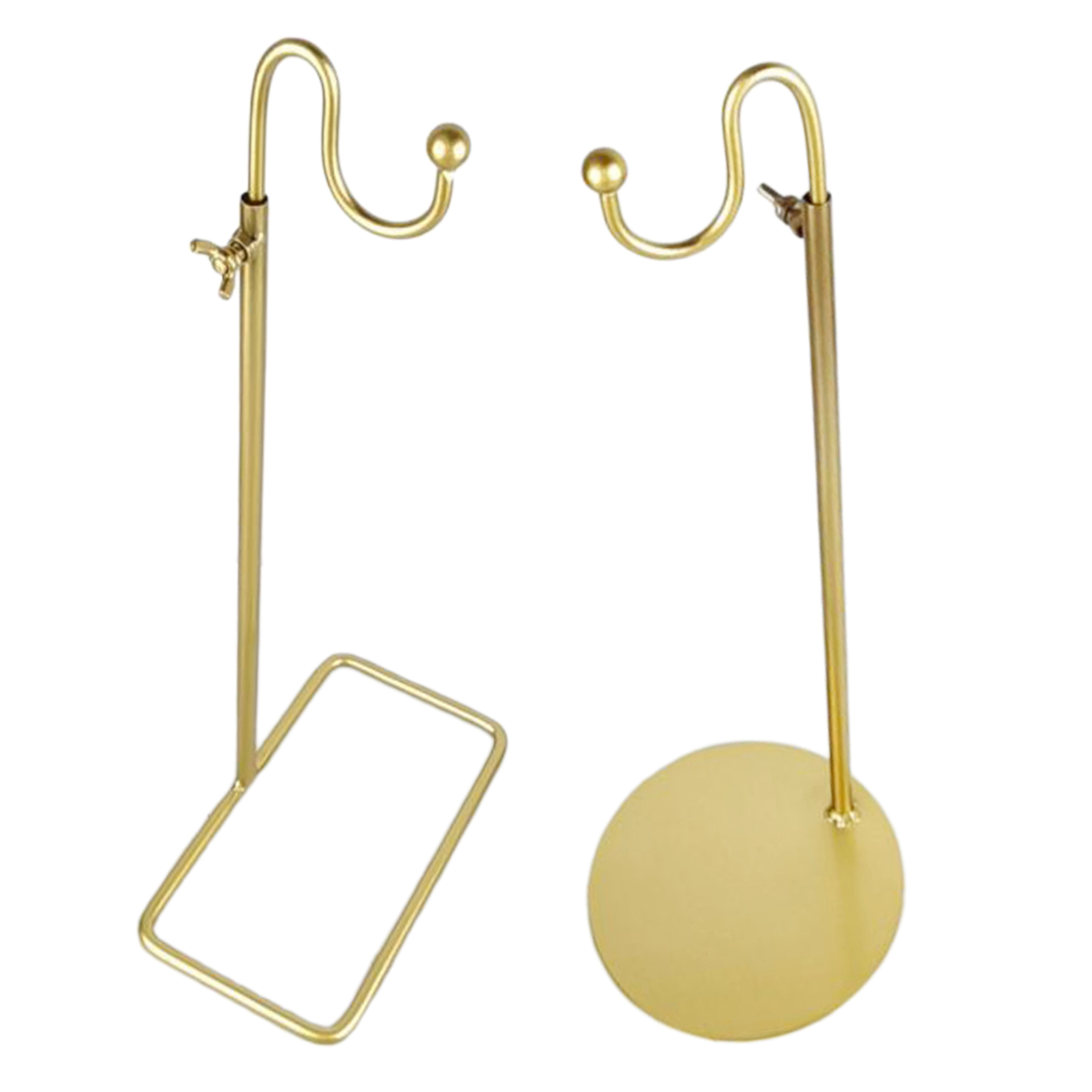 Stable Handbag Display Rack Bag Store Countertop Single Hook Adjustable Wardrobe Purse Stand Displaying Hand Bag Organizer