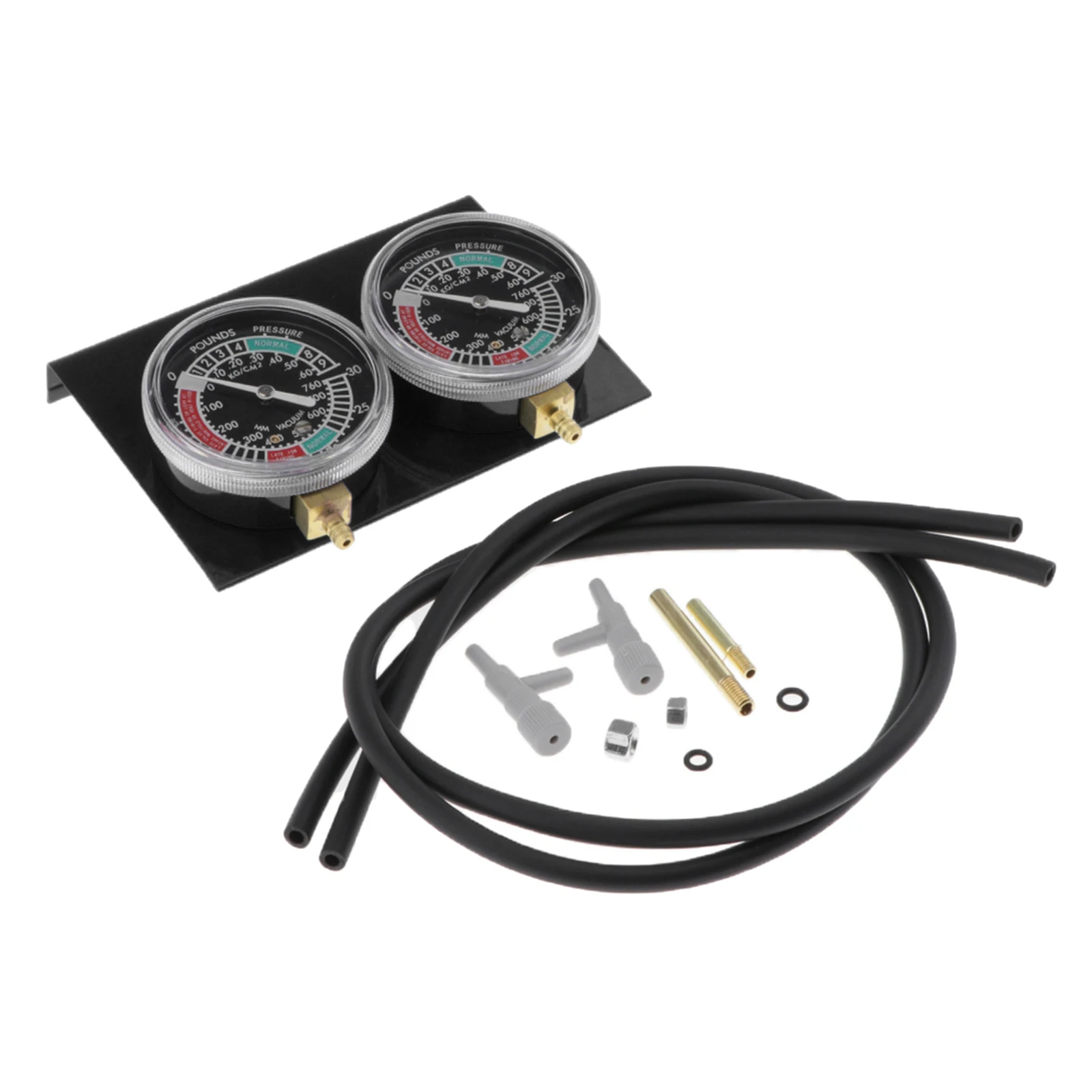 1 Piece Motorcycle Carburetor Vacuum Gauge Timing Tool with Black Hose Kit for