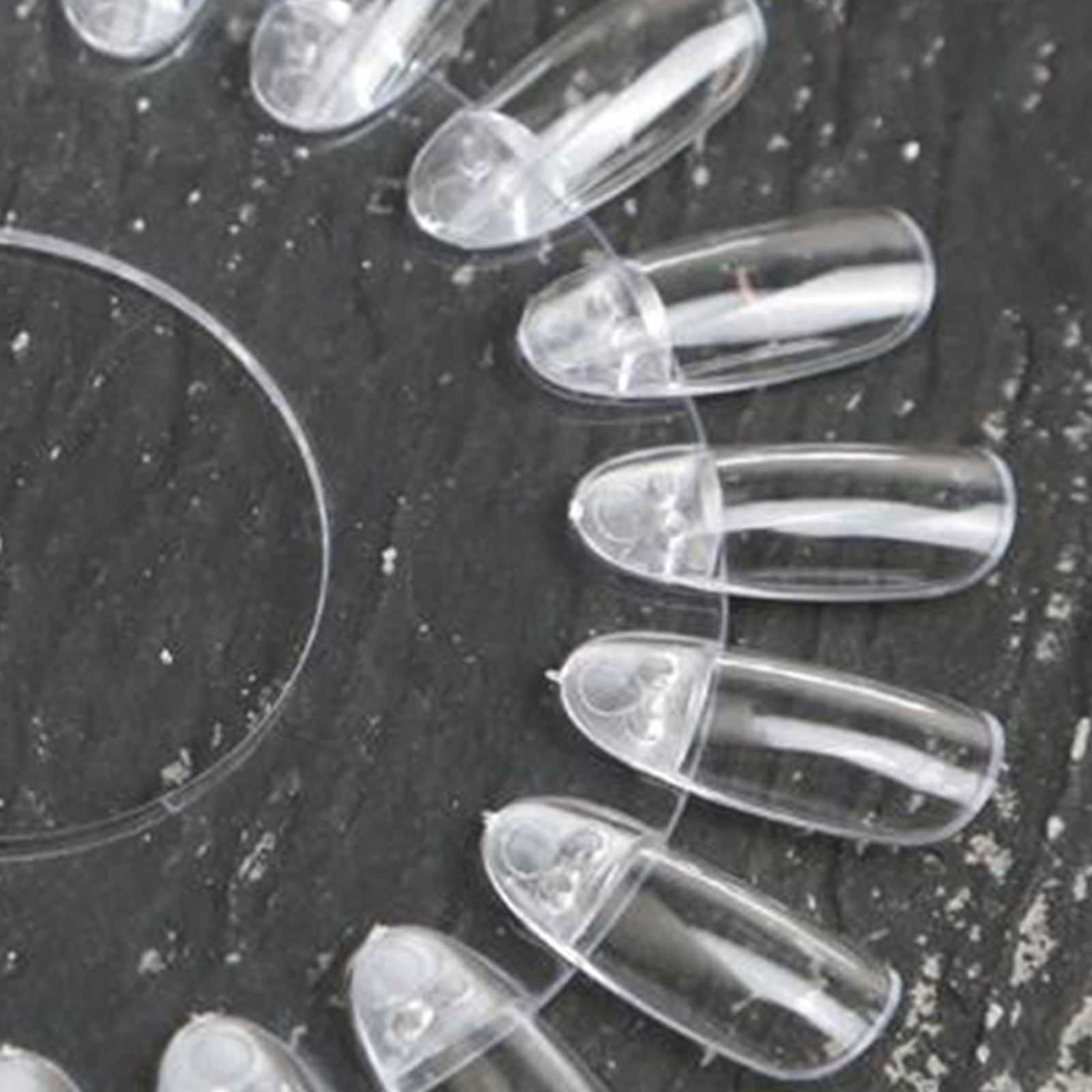 False Nail Art Tips False Fake Nail Display Board Nail Art Tool Plastic Nail Salon Display Clear Polish Color Practice Wheel