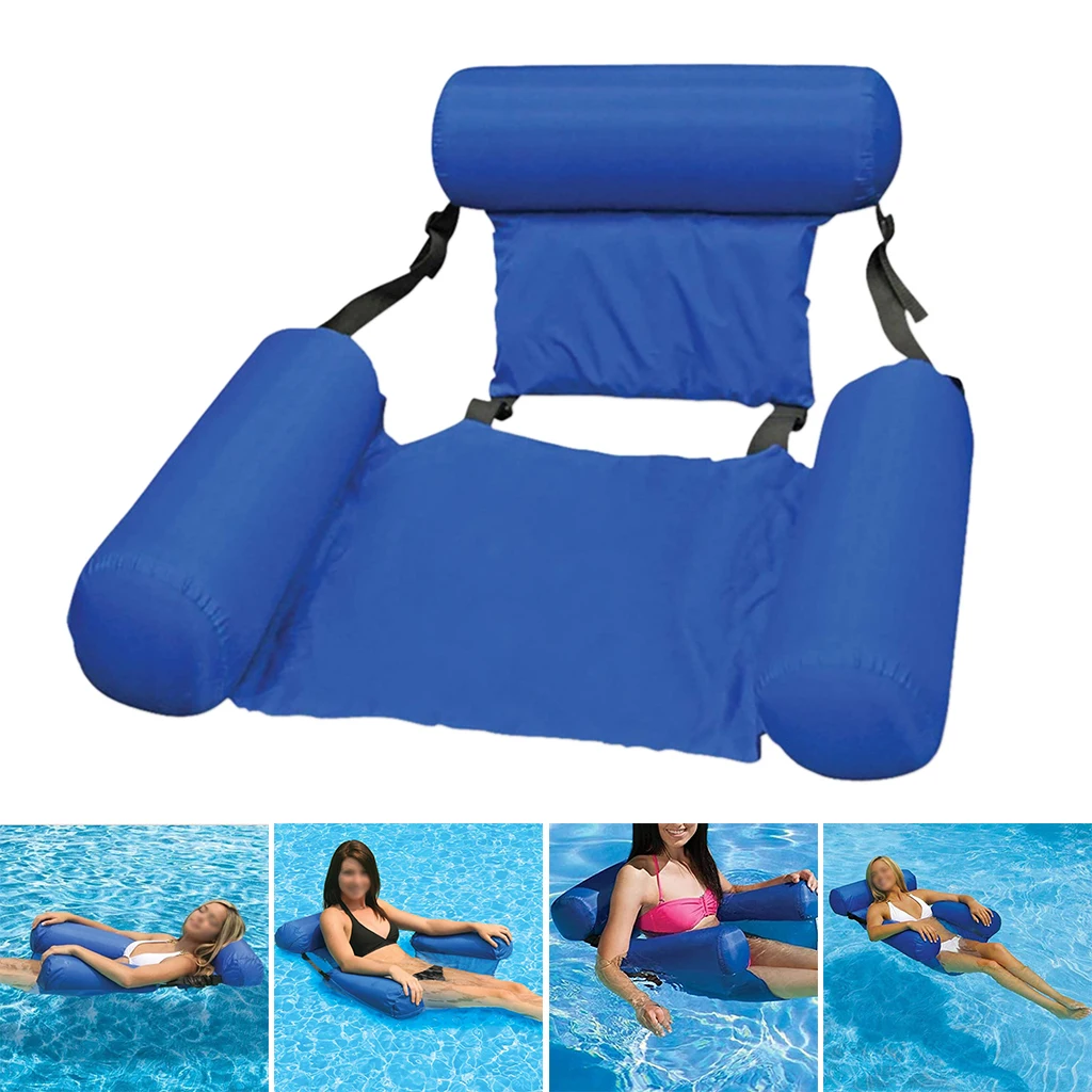 Inflatable Swimming Floating Chair Pool Seats Summer Water Bed Lounge Chairs