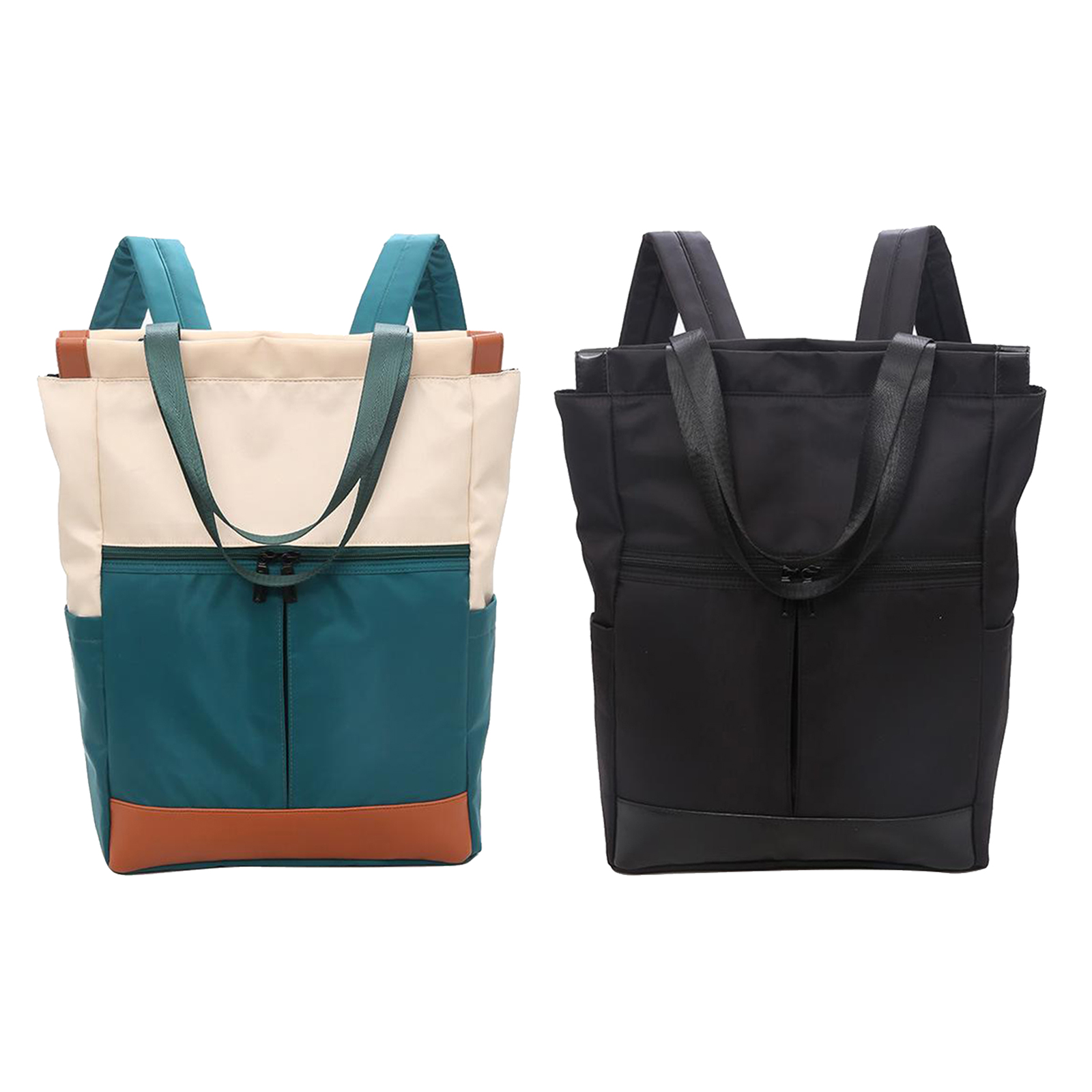 Women Convertible Tote Daypack Laptop Backpack Wide Top Open College School Travel Casual Bags