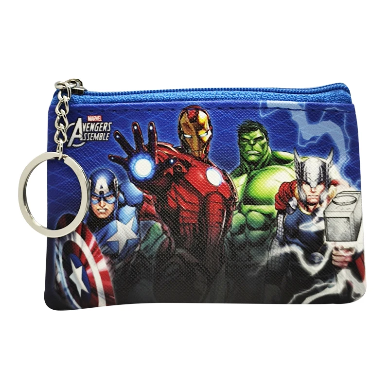 Disney Marvel Spider-Man New Children's Coin Purse High-quality Large-capacity Boy's Coin Purse PU Zipper Fashion Small Wallet