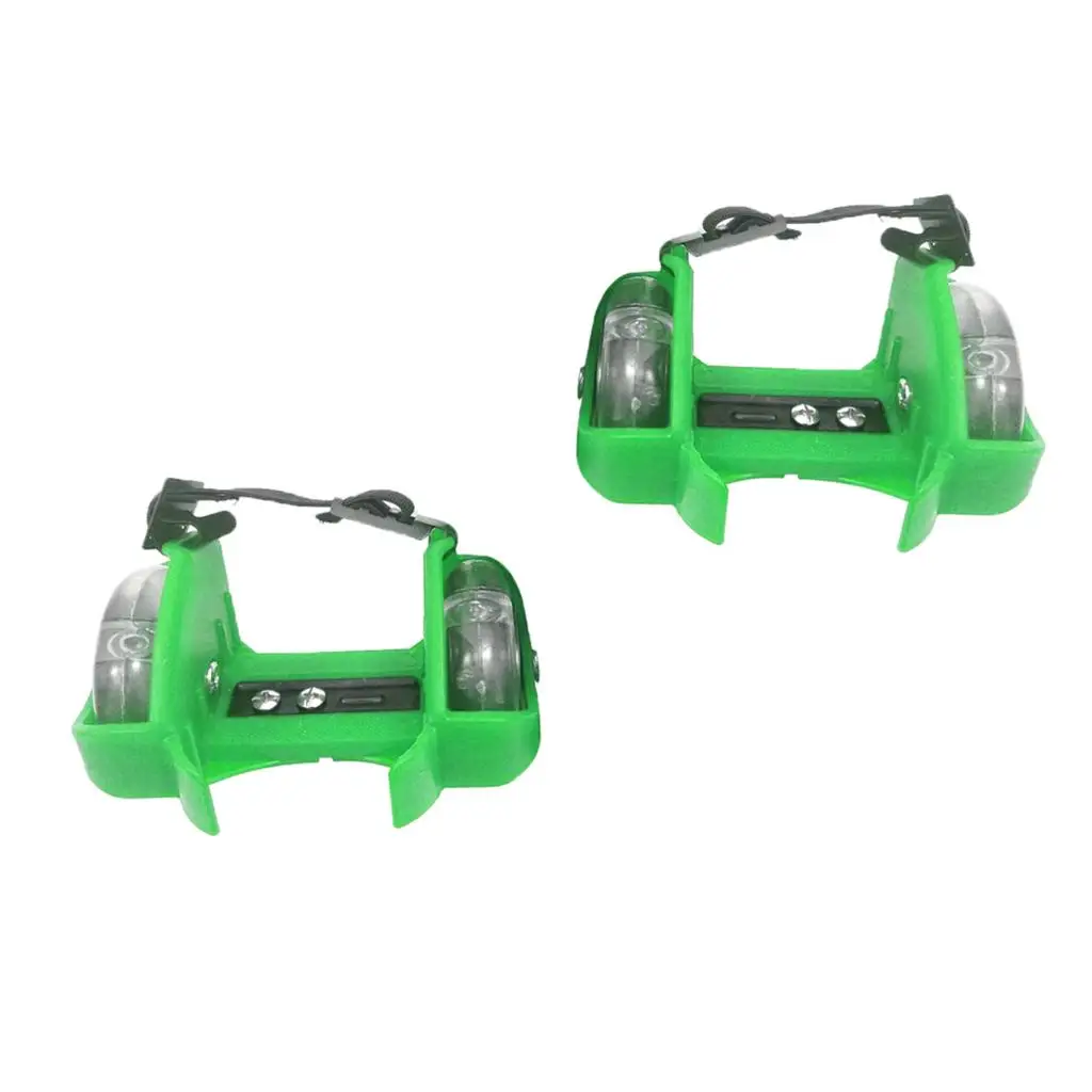 Flashing Roller Pulley Wheels Heel Adjustable Simply Roller Skating Kids Shoes