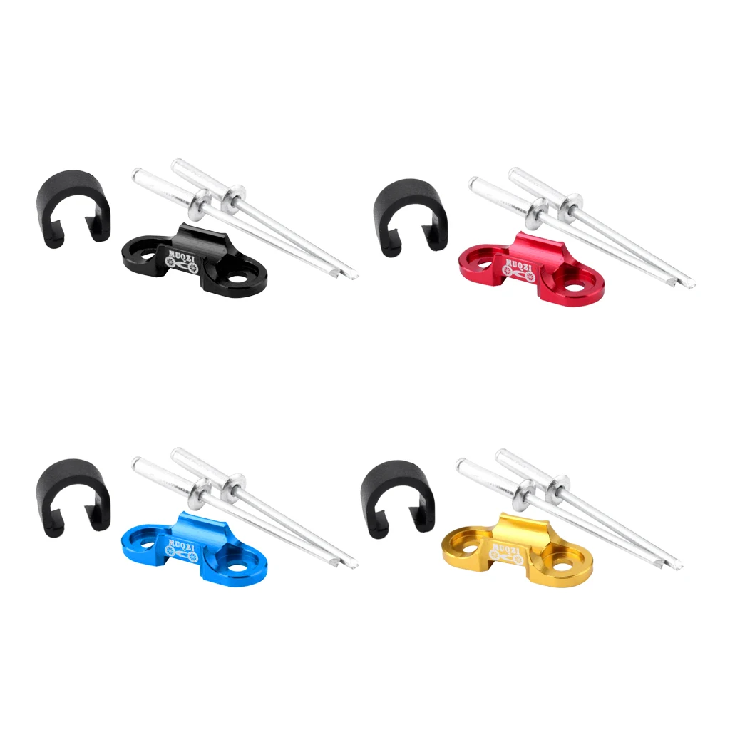 Performance Aluminum Alloy MTB Mountain Road Bike Bicycle Cable Housing Guide Base Rivet C Clip Gear Replacement Accessories