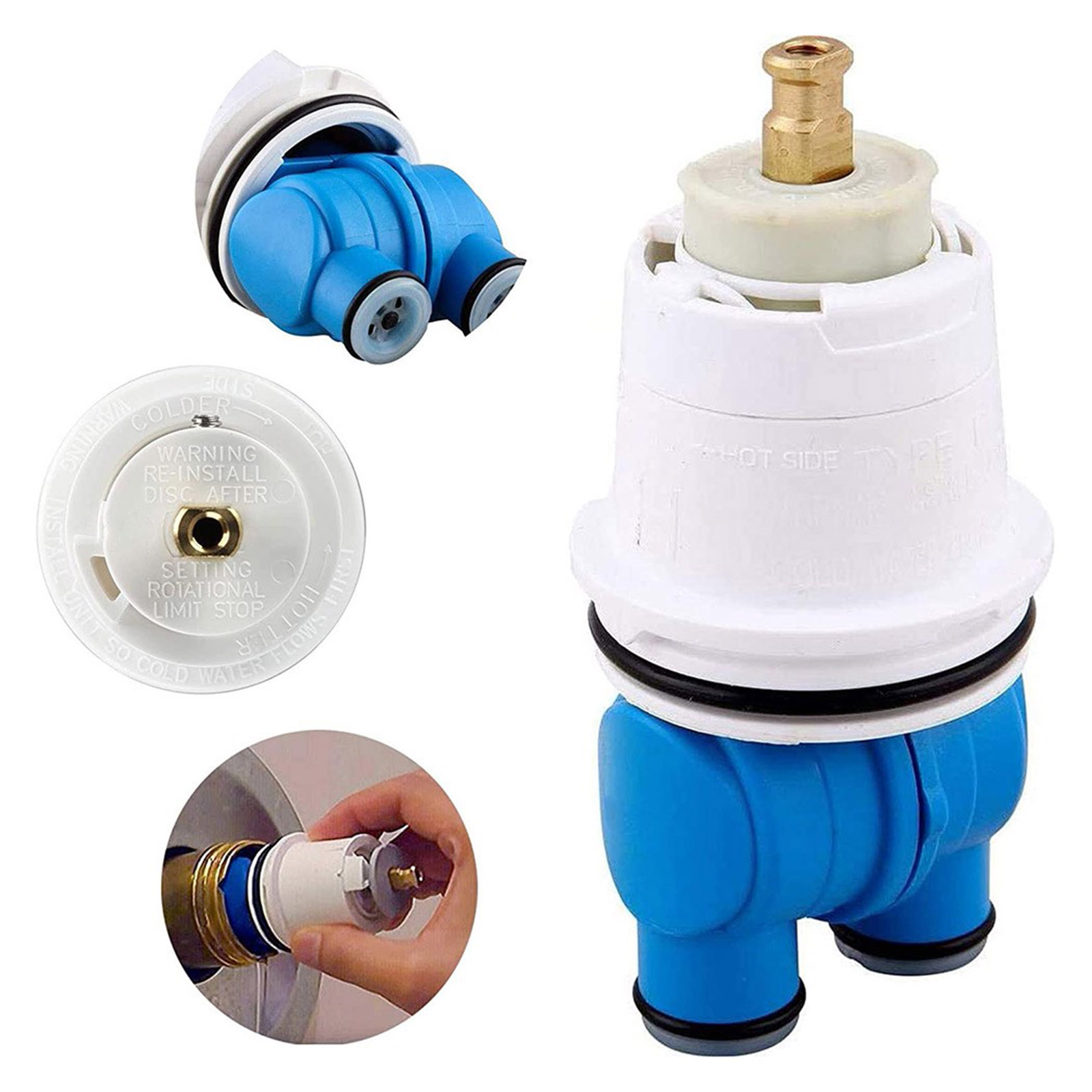 Pressure Balance RP19804 Shower Cartridge for Delta Shower Single-handle Delta Faucet Universal Valve Cartridge Repair Assembly