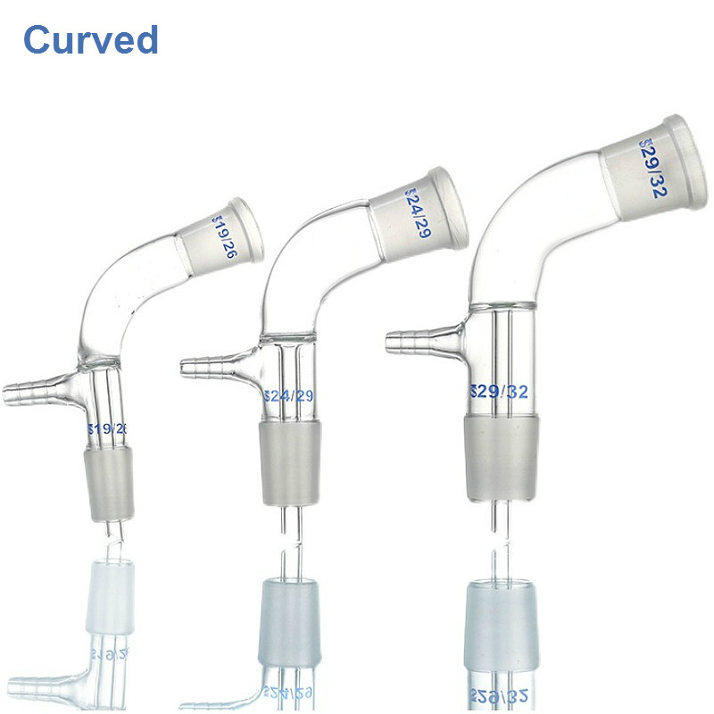 graus, tubo curvo para grau de destilação de líquido, 14 19 24mm