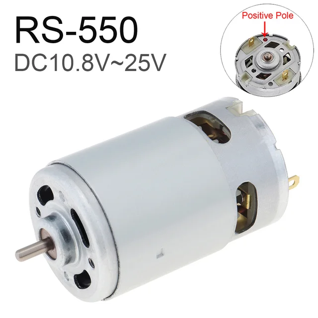 RS550 DC Motor 12V 14.4V 16.8V 21V 25V Electric Tools Motor for Replacement  Electric Drill Driver Various Cordless Screwdriver - AliExpress