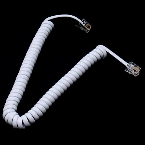 5.7ft Telephone Handset Extension Cord Curly Line Cable RJ11