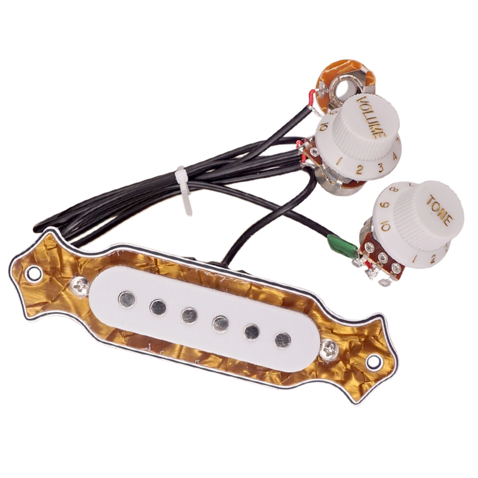 Pre-wired Cigar Box Guitar Pickup with Volume Tone Electric Guitar Parts
