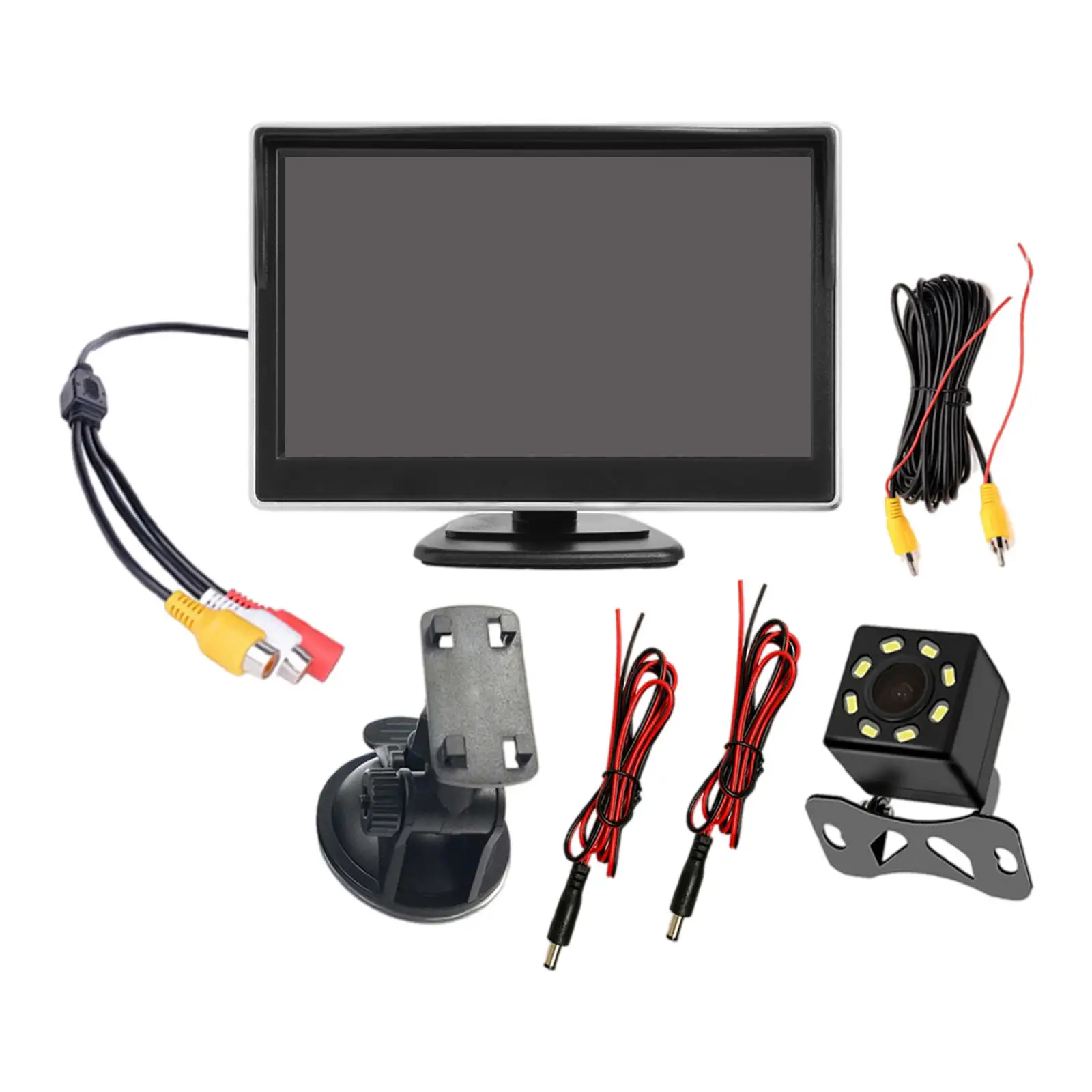 5in 8 LED Car Rear View Camera Reversing Camera Kit Rear View Camera System Fit for Car
