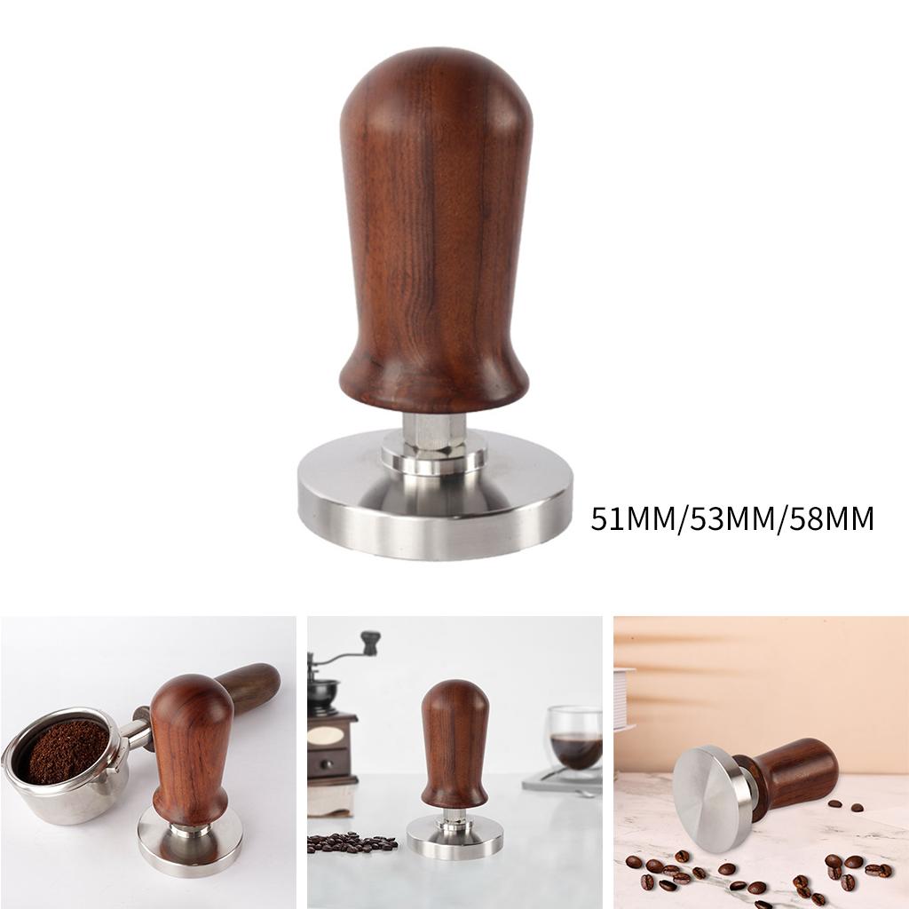 Professional Coffee Distributor Stainless Steel Flat Base 51/53/58mm Espresso Tamper for Coffee Shop Bar Office Home Barista