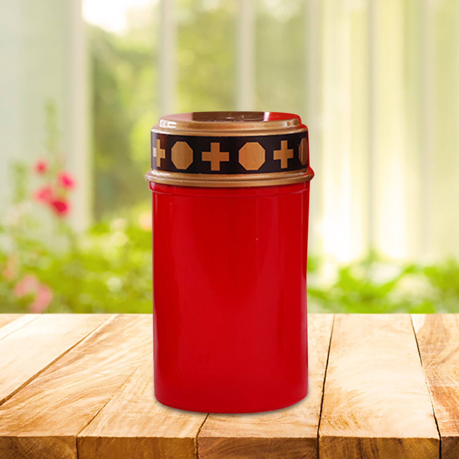 2 X Grave Lamp LED Grave Candles Flickering Candle Light Without