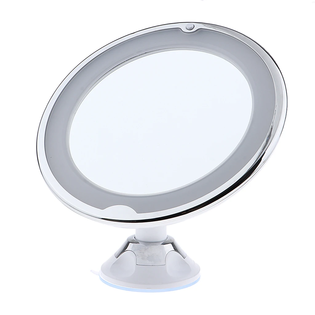 1 Pieces Of 7x Magnifying LED Lighted Makeup Mirror, Bathroom Magnification