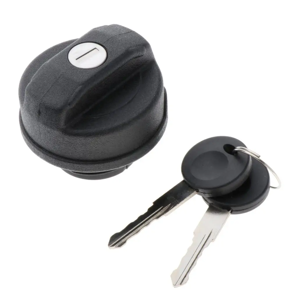 65mm Plastic Car Locking Fuel Cap w/ Keys Car Accessories Black suits for VW