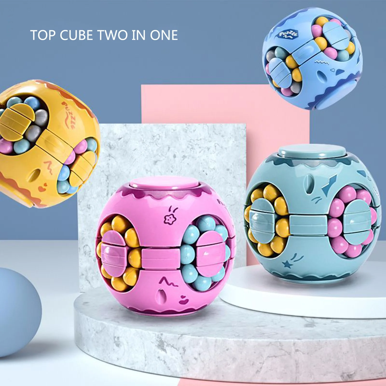 Magische Bohnen   Fingertip Ball Puzzle Fidget Spinner Gyro für Kinder 