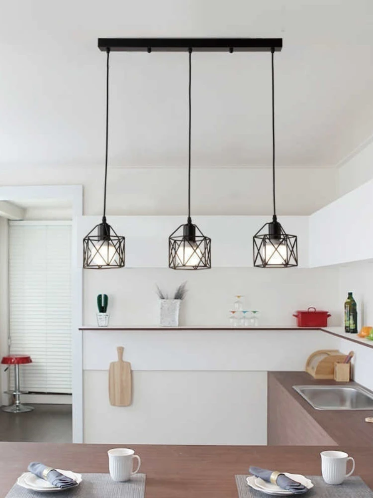ilha da cozinha lâmpada café pendurado luz moderna luminárias