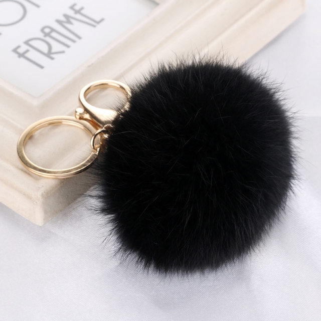 Soft Artificial Fur Keychain Personalized Plush Ball Key Ring Cute Pom Pom  Bag Charm Key Chains for Women Girls Couple Gifts - AliExpress