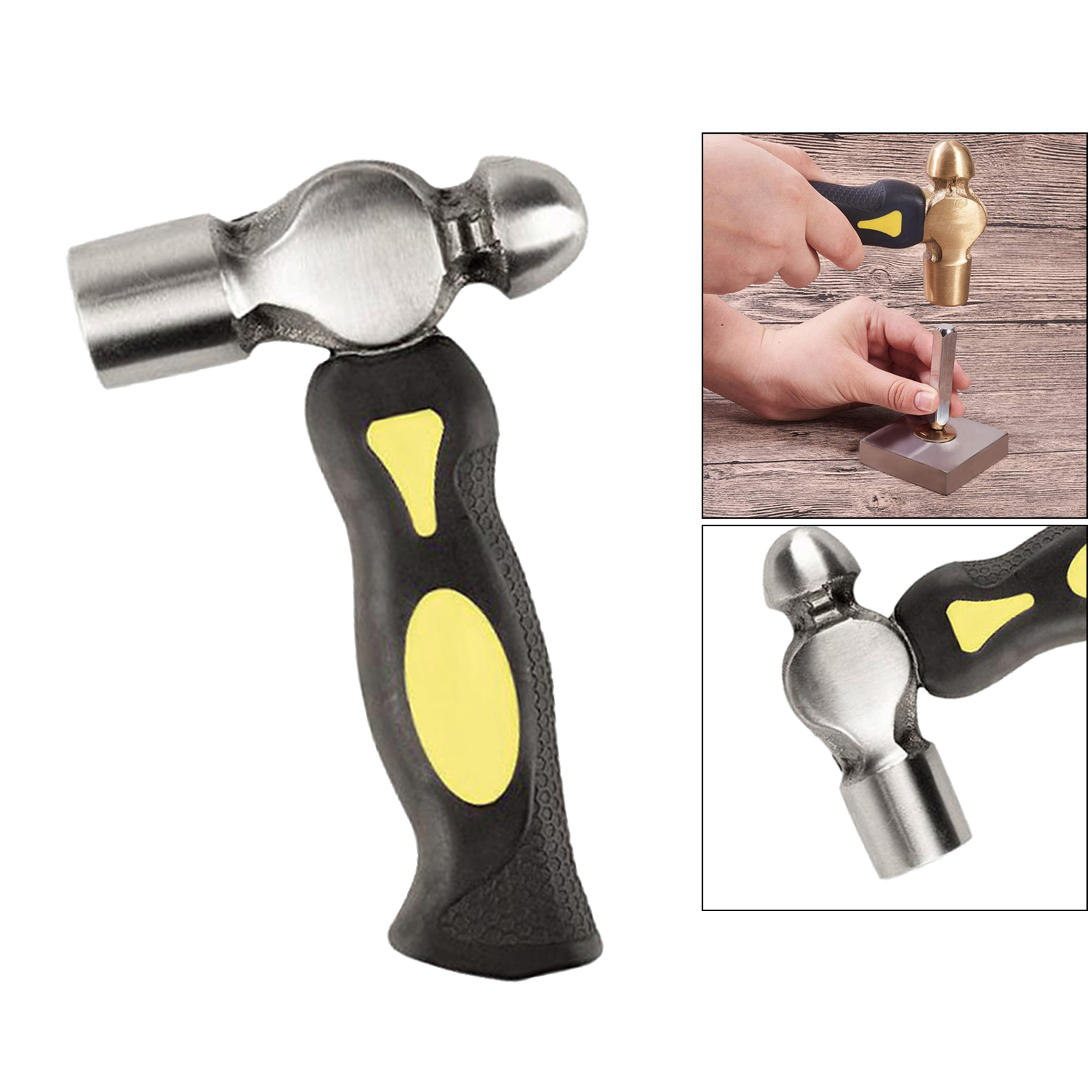 Metal Stamping Hammer Non Slip Handle for DIY Jewelry Makings Leathercrafts