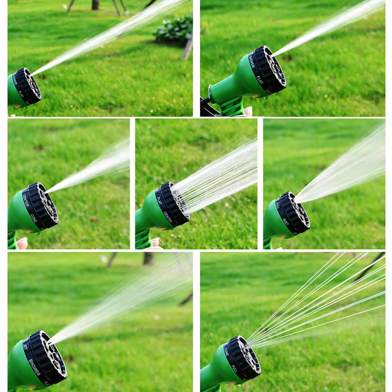 Expandable Magic Flexible Garden Hose Plastic Pipe with Spray Gun Irrigation Water Hose High Pressure Car Wash Spray Hose Reel