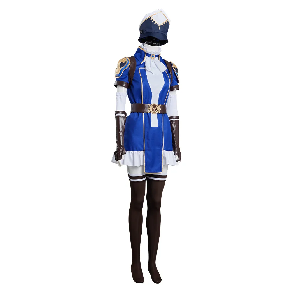 plus size halloween costumes Arcane: LOL - Caitlyn the Sheriff of Piltover Cosplay Costume Outfits Halloween Carnival Suit sexy police woman costume