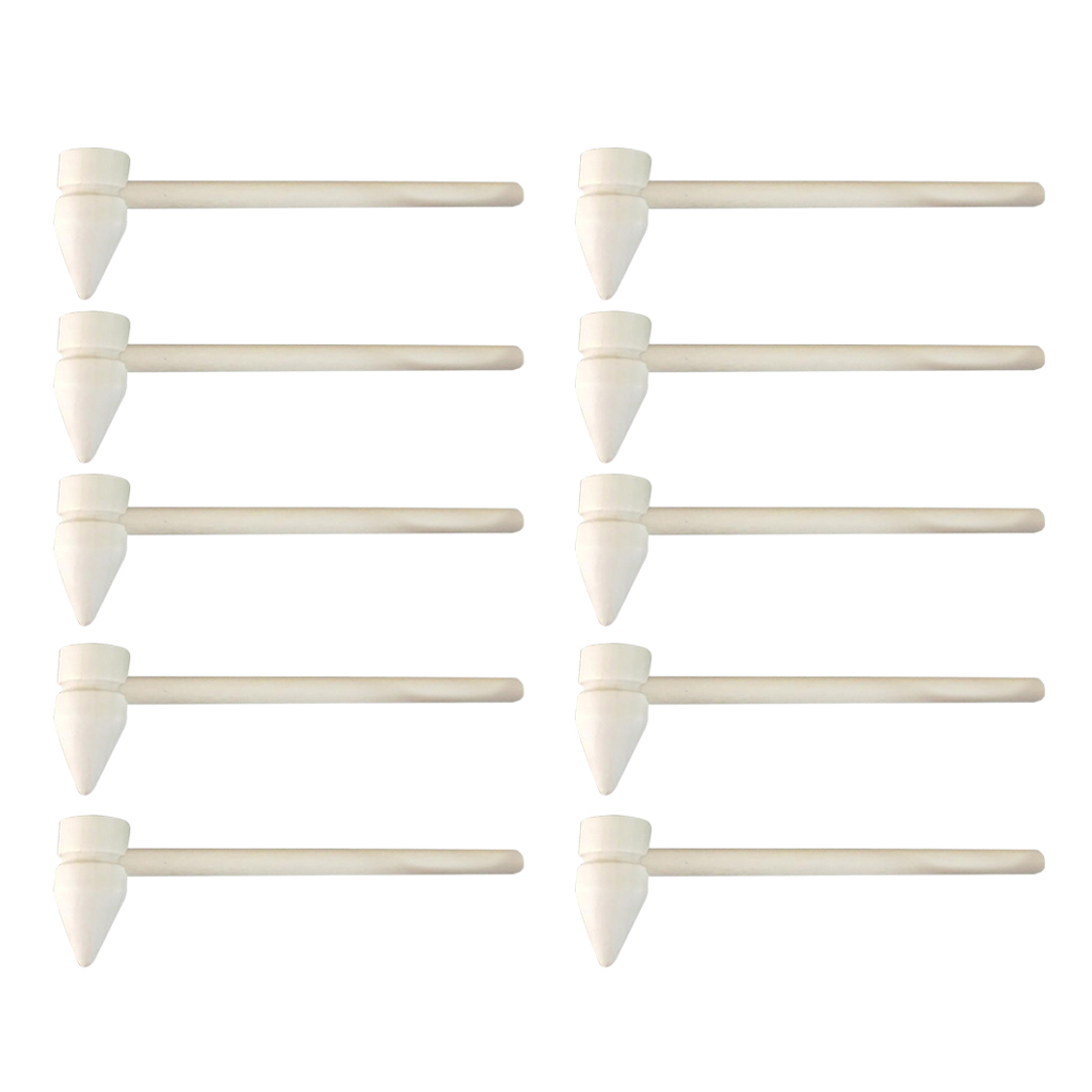 10Pcs Natural Unfinished Wood Mallet Leathercraft Punch Hammer The Well-Balanced DIY Woodworking Mallet for Jewelry Making