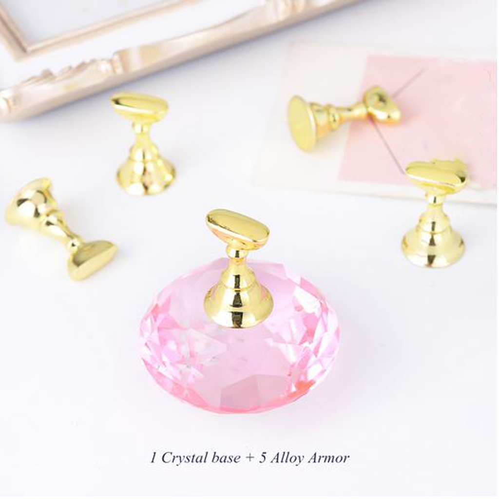 5 Pieces Nail Tips Holder Stand With Dreamy Style Nail Art Display Rack Stylish