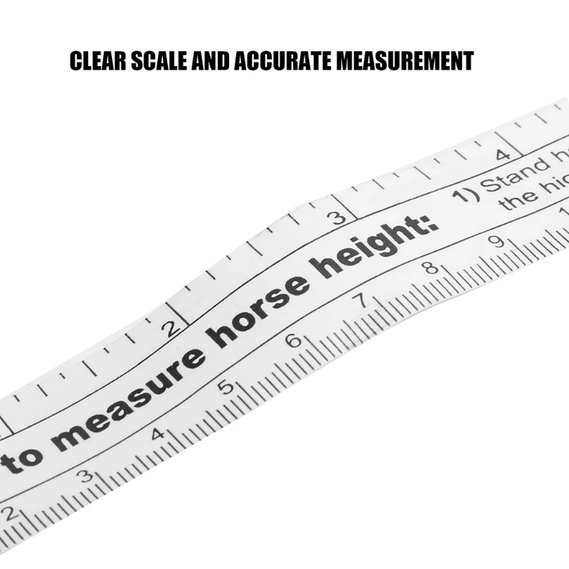 Easy Measure Height and Weight Tape Hands Cntmeter Pounds Kilos Horse Pony 