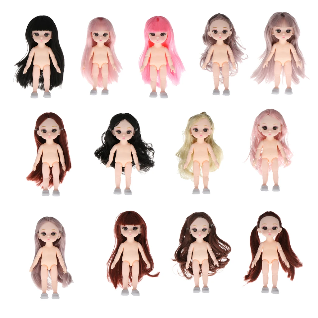 16cm  Girl Dolls Body DIY Doll Accessories, Made of Plastic