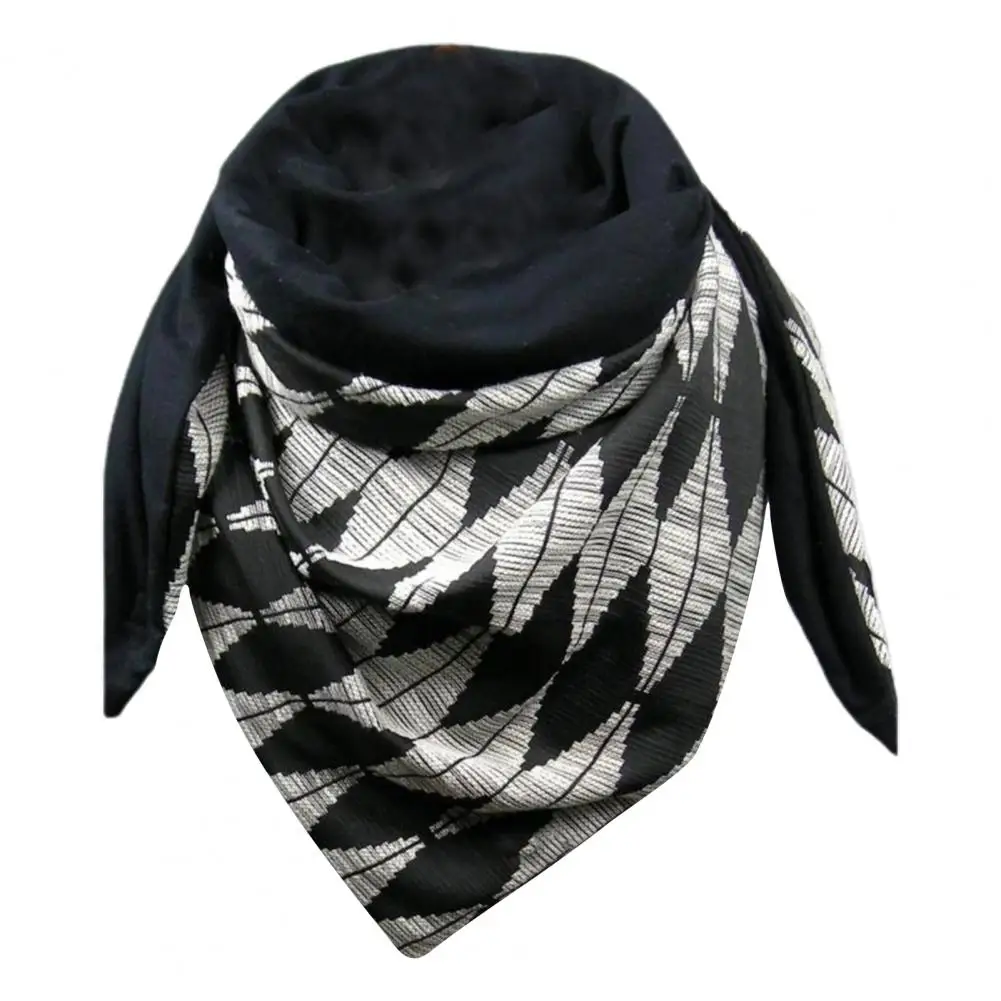Cotton Blend  Good Washable Thickened Wrap Scarf Supplies 4 Colors Wrap Scarf Warm-keeping   for Travel mens dress scarf