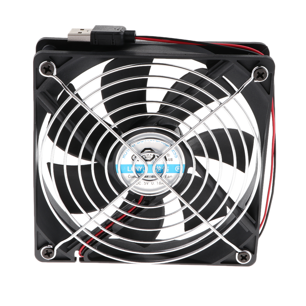 Quiet 120mm USB Cooling Fan For  Receiver DVR   Silent