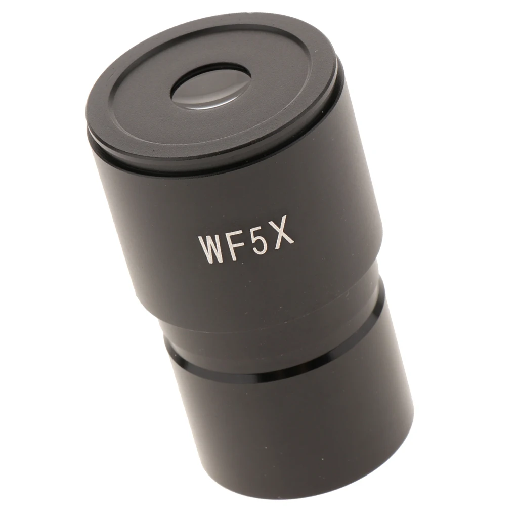 WF5X Biological Microscope Widefield Eyepiece Lens w/ Interface 30mm Black